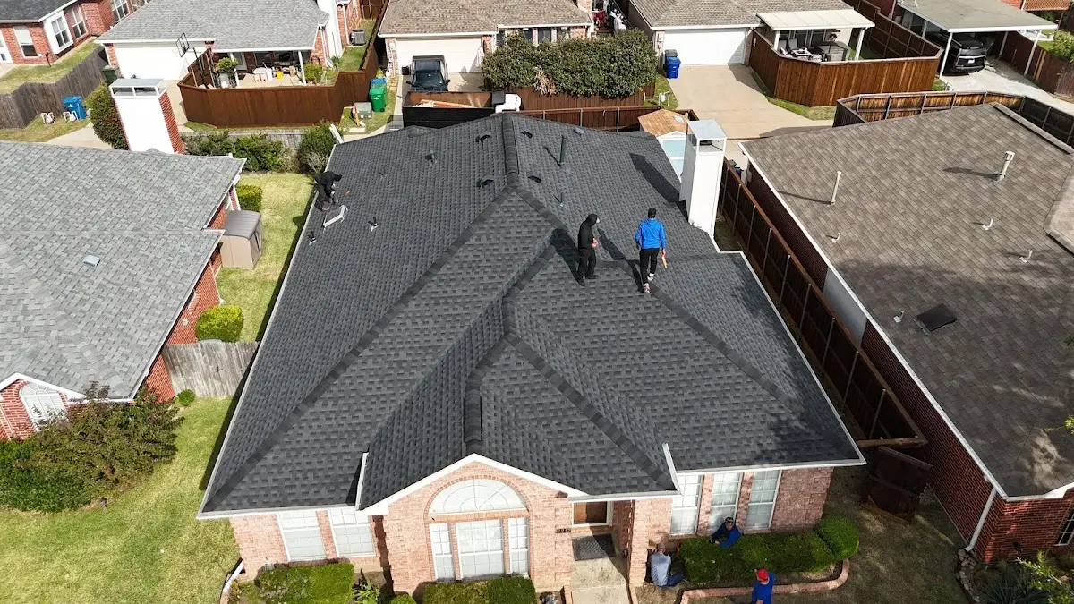 Slate & Tile Roof Repair work in progress on a DeLand property